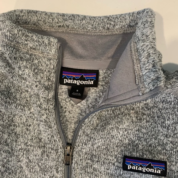 Grey Patagonia quarter zip fleece size women’s small - Picture 2 of 3